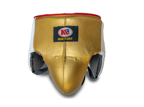 Main Event Pro Gel Groin Guard Kidney Protector White Gold